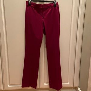 Womens mid rise Banana Republic Logan pant - burgundy